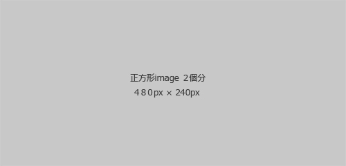 正方形2個分480×240
