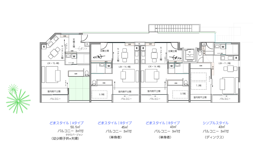 正方形２個分480×240